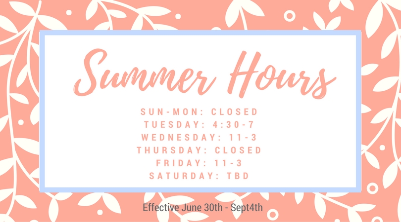 Summer Promotions and Hours - Aimee's Nail Studio